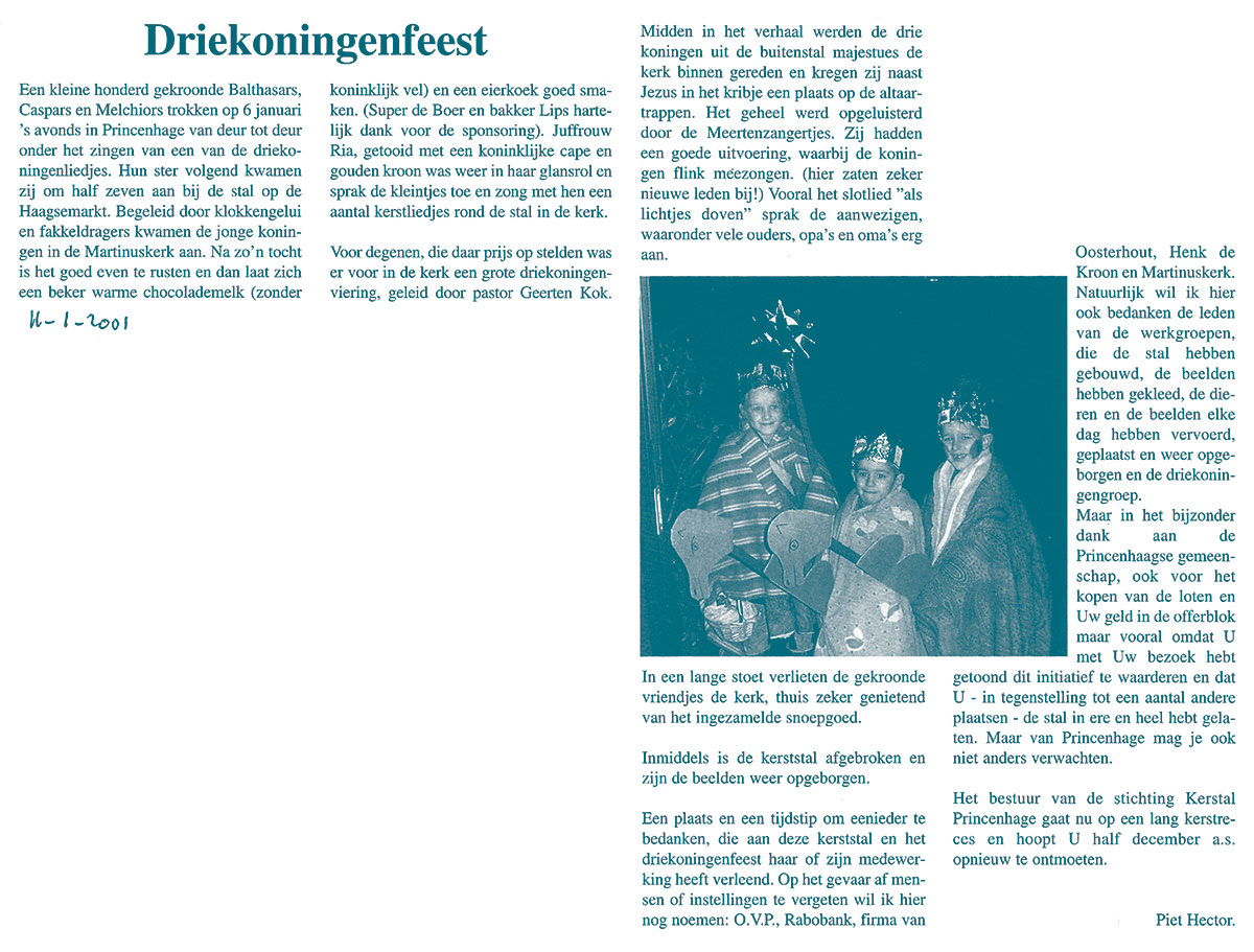 2001 driekoningenfeest princenhage