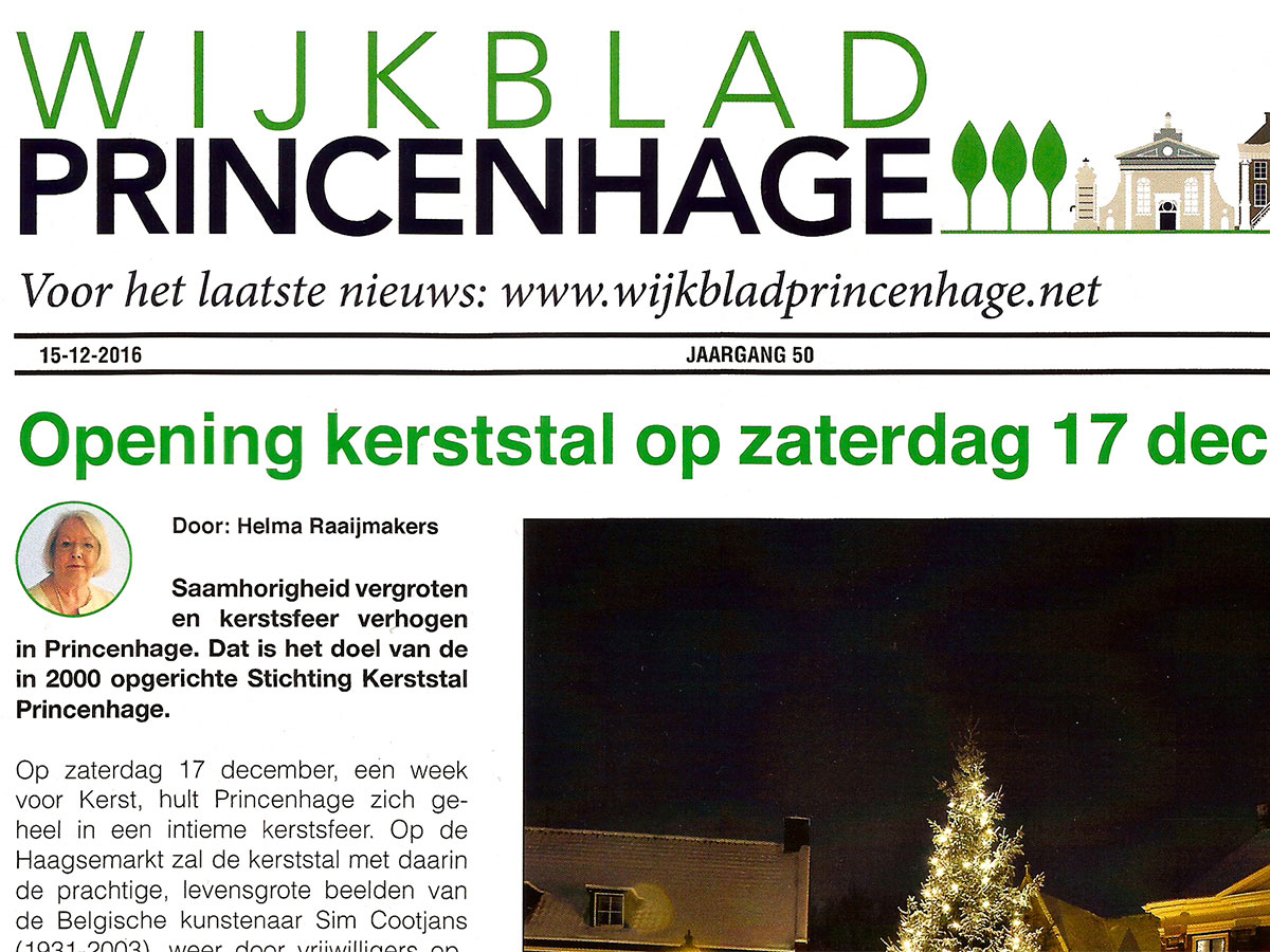 Wijkblad Princenhage kerststalzaterdag