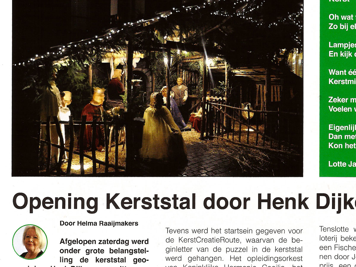 Wijkblad Princenhage opening kerststal