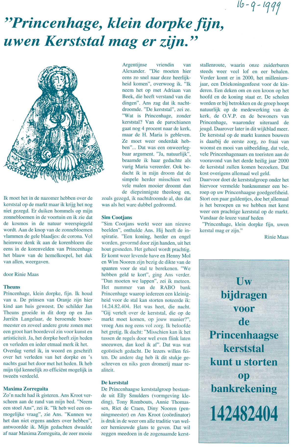 sep 1999 wijkblad kerststal