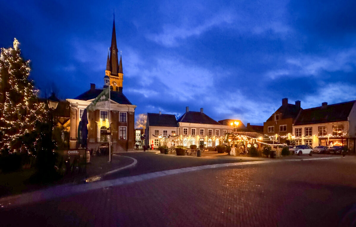 Kerststal op de Haagsemarkt in Princenhage, Breda